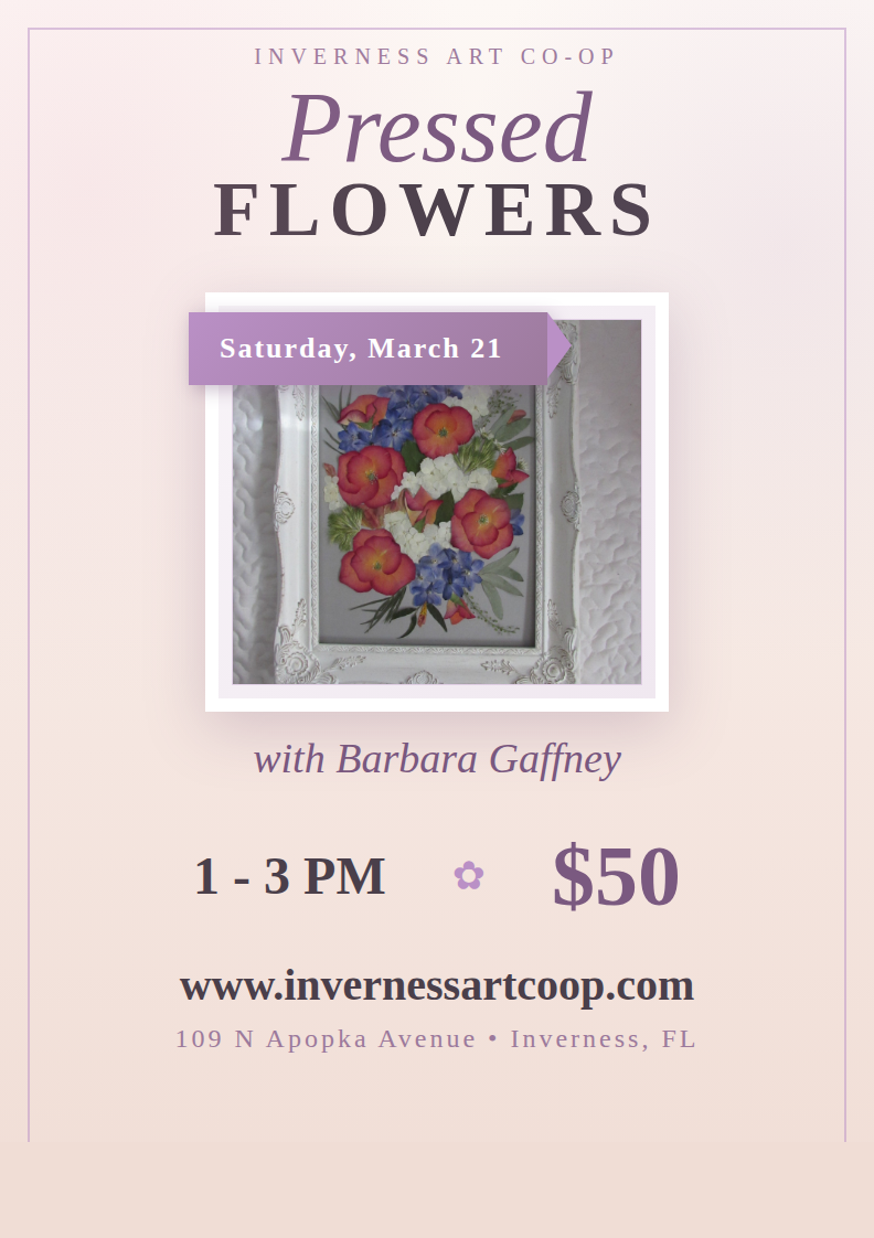 Pressed Flowers Workshop