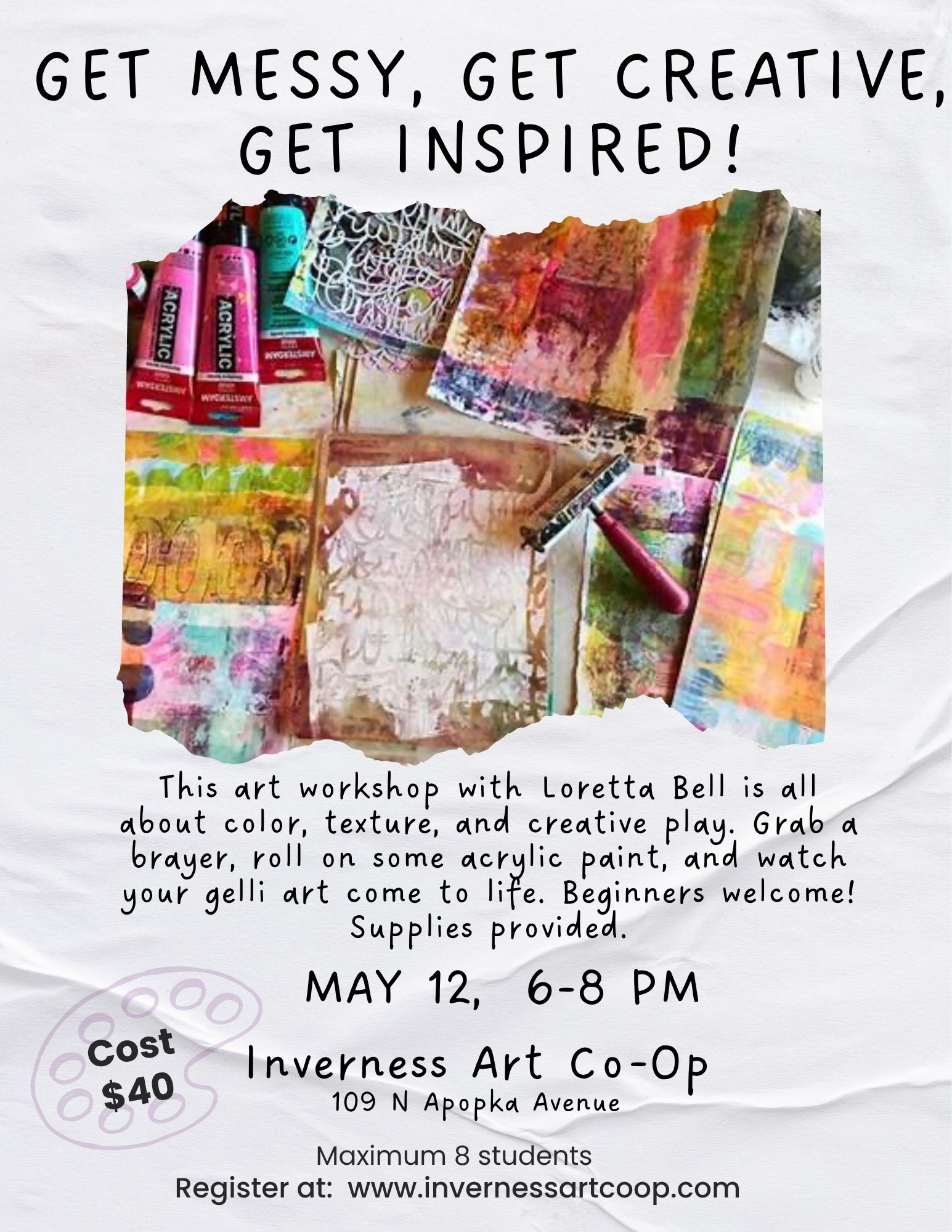 Texture Gelli Art Workshop