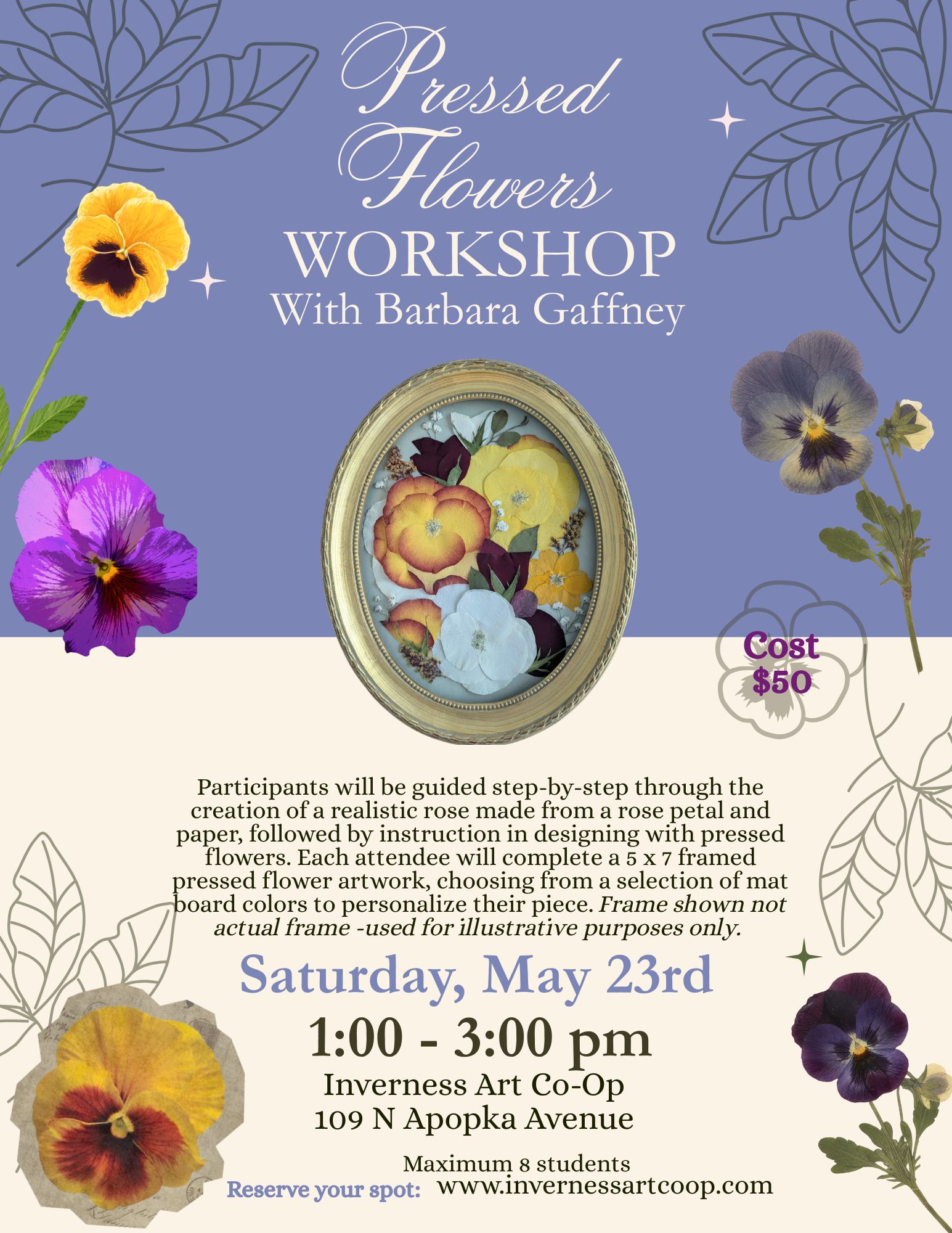 Pressed Flowers Workshop