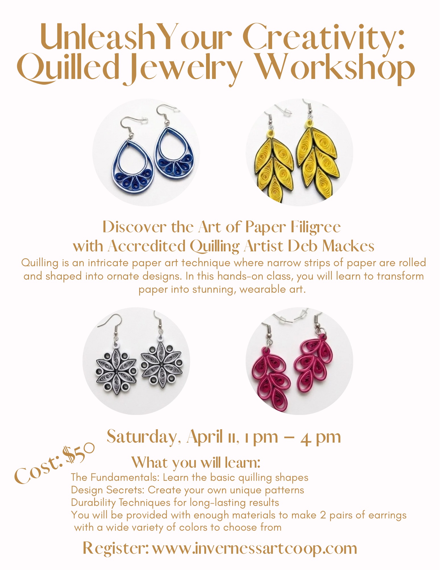 Quilled Jewelry Workshop