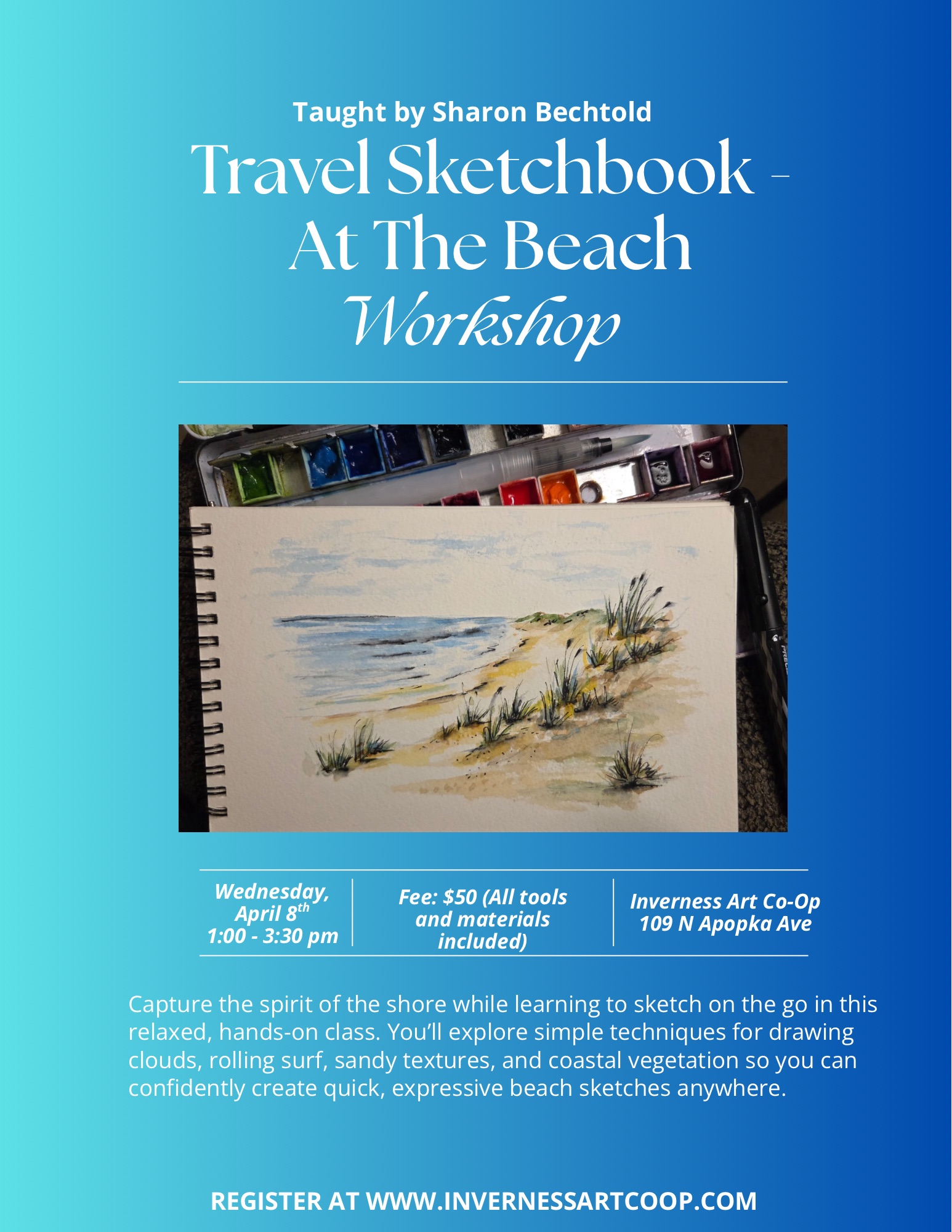 Travel Sketchbook @ The Beach Workshop