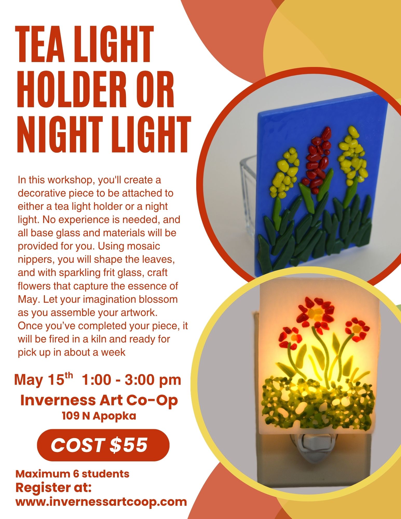 Fused Glass Tea Light