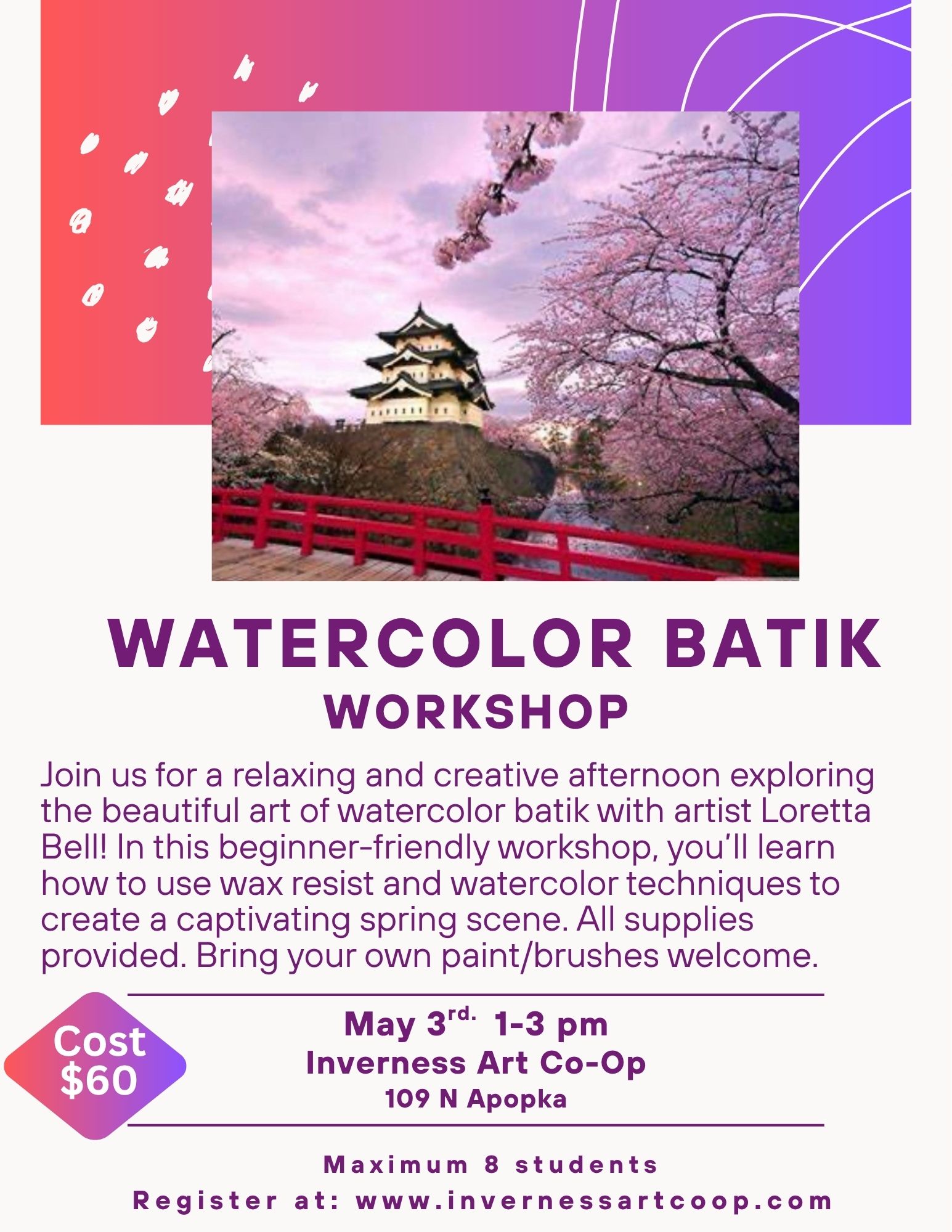Watercolor Batik Workshop