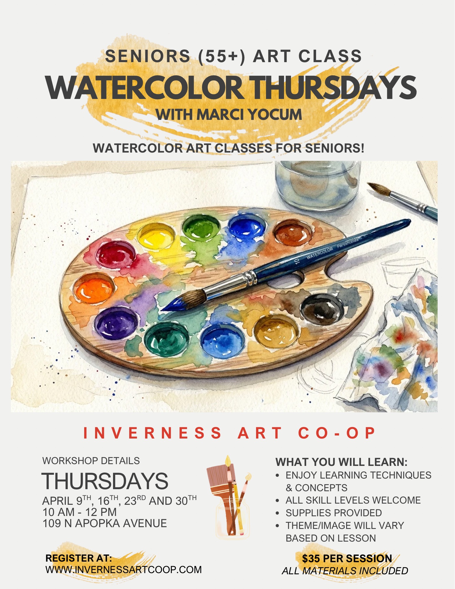 Seniors Watercolor Thursdays