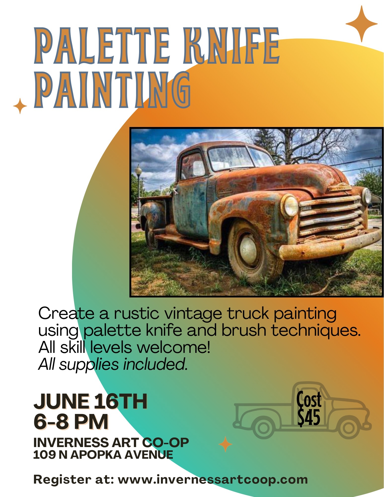 Palette Knife Truck Workshop