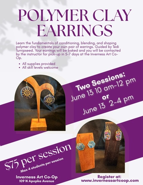 Polymer Clay Earrings Workshop