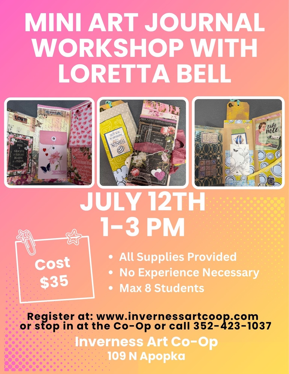 Mini Art Journal Workshop