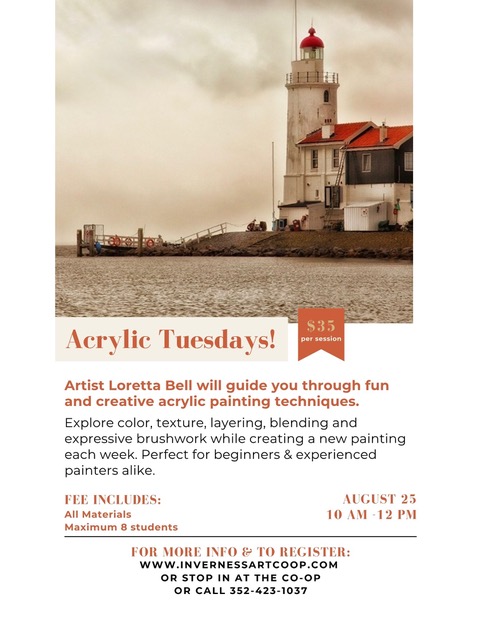 Acrylic Tuesday - Lighthouse Class