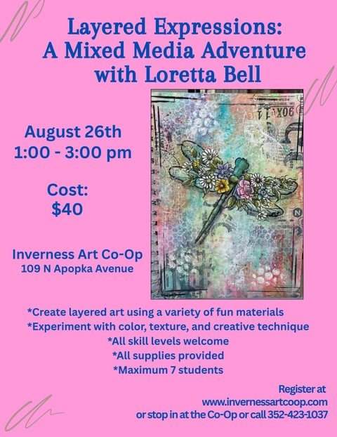 Layered Expressions Mixed Media Workshop