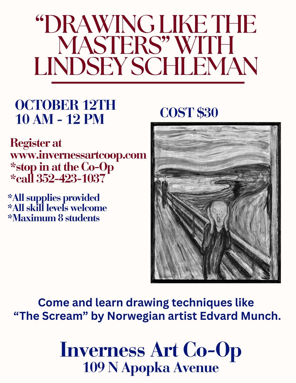 Drawing Like the Masters - The Scream by Edvard Munch