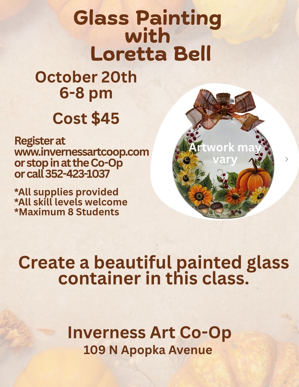 Paint a Glass Container!